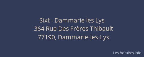 Sixt - Dammarie les Lys