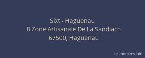 Sixt - Haguenau