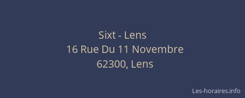 Sixt - Lens