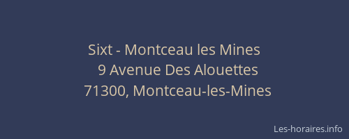 Sixt - Montceau les Mines