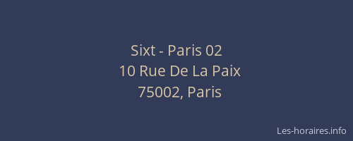Sixt - Paris 02