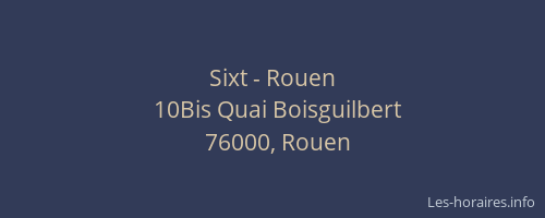 Sixt - Rouen