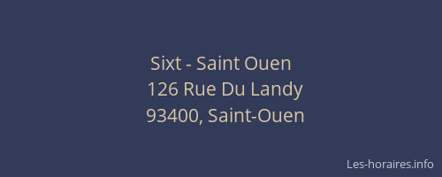 Sixt - Saint Ouen