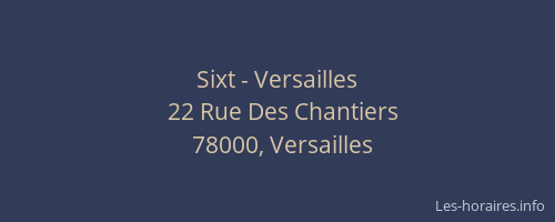 Sixt - Versailles