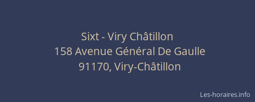 Sixt - Viry Châtillon