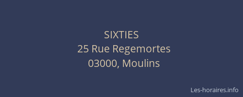 SIXTIES