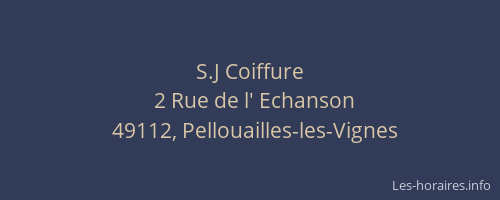 S.J Coiffure