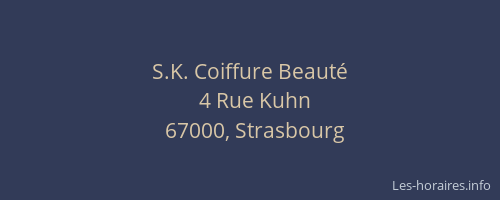S.K. Coiffure Beauté