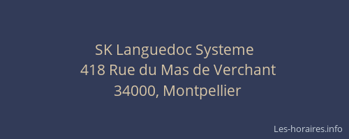 SK Languedoc Systeme
