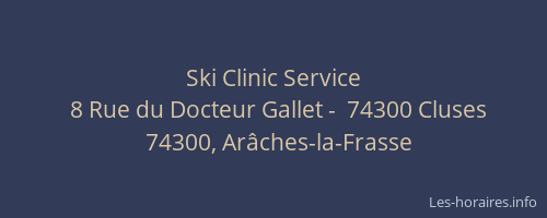 Ski Clinic Service