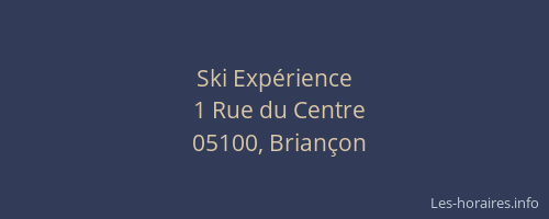 Ski Expérience