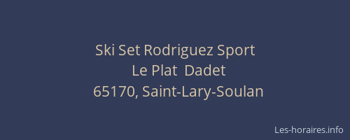 Ski Set Rodriguez Sport