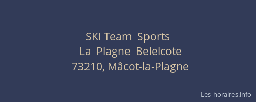 SKI Team  Sports