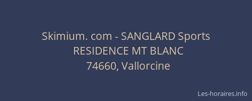 Skimium. com - SANGLARD Sports
