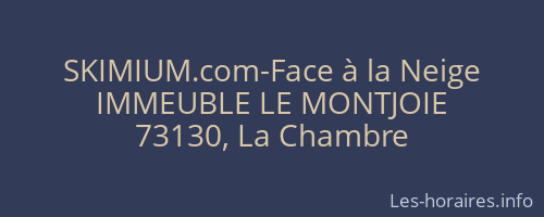 SKIMIUM.com-Face à la Neige