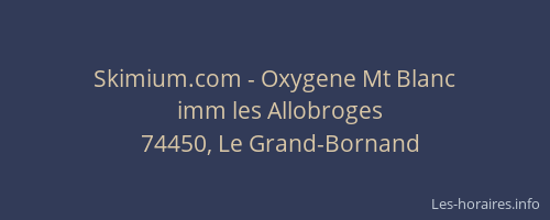 Skimium.com - Oxygene Mt Blanc