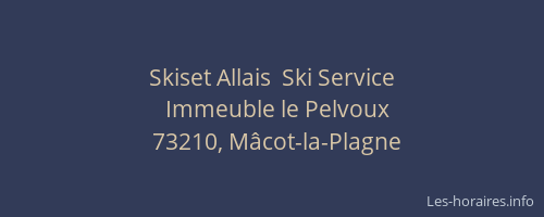 Skiset Allais  Ski Service