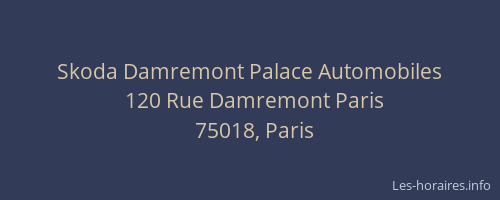 Skoda Damremont Palace Automobiles