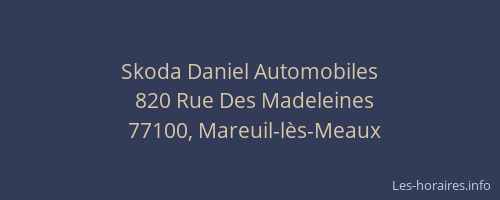 Skoda Daniel Automobiles