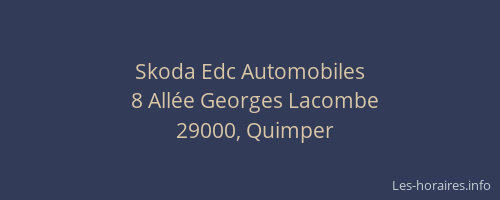 Skoda Edc Automobiles