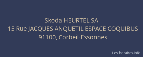 Skoda HEURTEL SA
