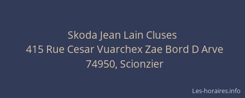 Skoda Jean Lain Cluses
