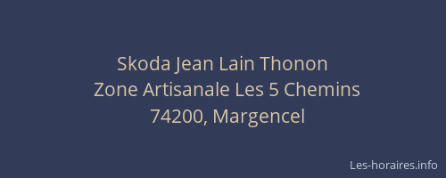 Skoda Jean Lain Thonon