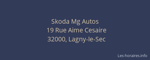 Skoda Mg Autos