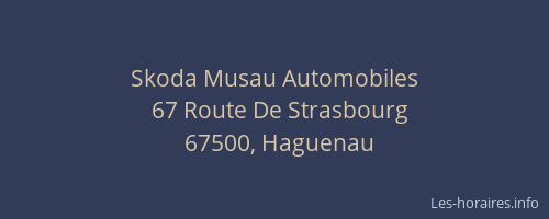 Skoda Musau Automobiles