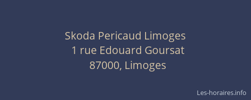 Skoda Pericaud Limoges