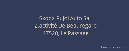 Skoda Pujol Auto Sa