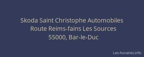 Skoda Saint Christophe Automobiles