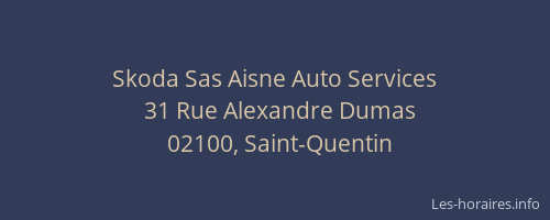 Skoda Sas Aisne Auto Services