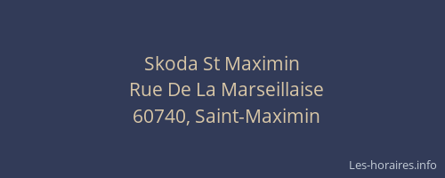 Skoda St Maximin