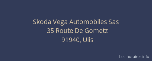 Skoda Vega Automobiles Sas