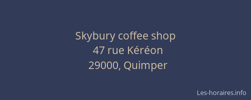 Skybury coffee shop