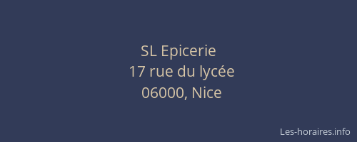 SL Epicerie