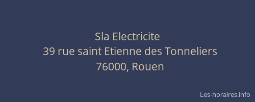 Sla Electricite