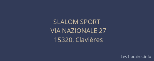 SLALOM SPORT