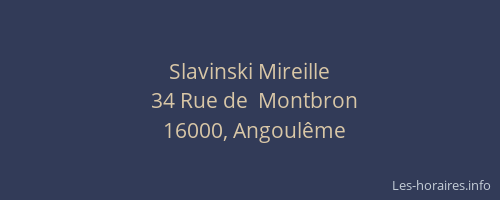Slavinski Mireille
