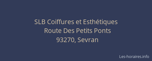 SLB Coiffures et Esthétiques
