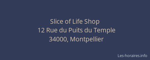 Slice of Life Shop