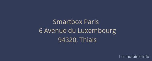 Smartbox Paris