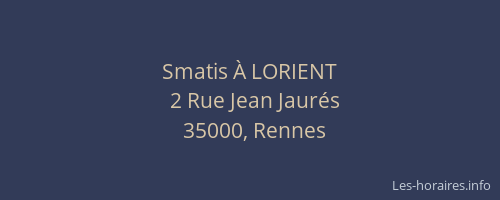 Smatis À LORIENT