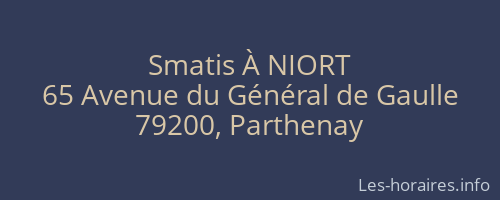 Smatis À NIORT