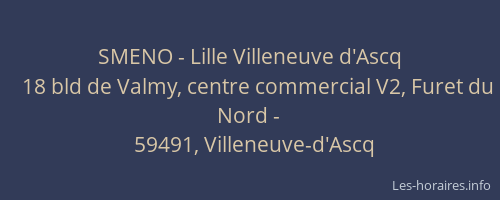 SMENO - Lille Villeneuve d'Ascq