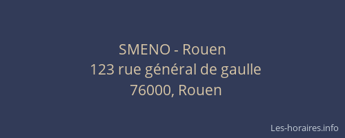 SMENO - Rouen