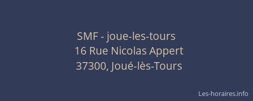 SMF - joue-les-tours