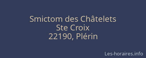 Smictom des Châtelets