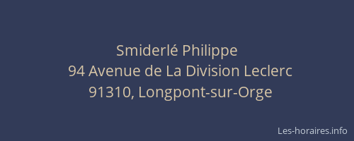 Smiderlé Philippe